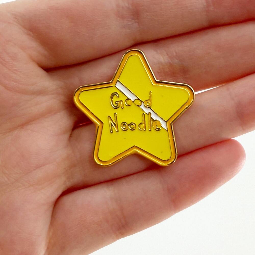Good Noodle Soft Enamel Pin